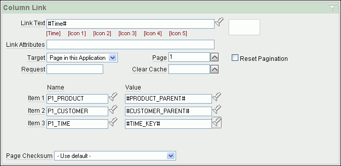 Column Link Definition