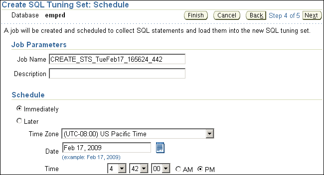 Description of sts_schedule.gif follows